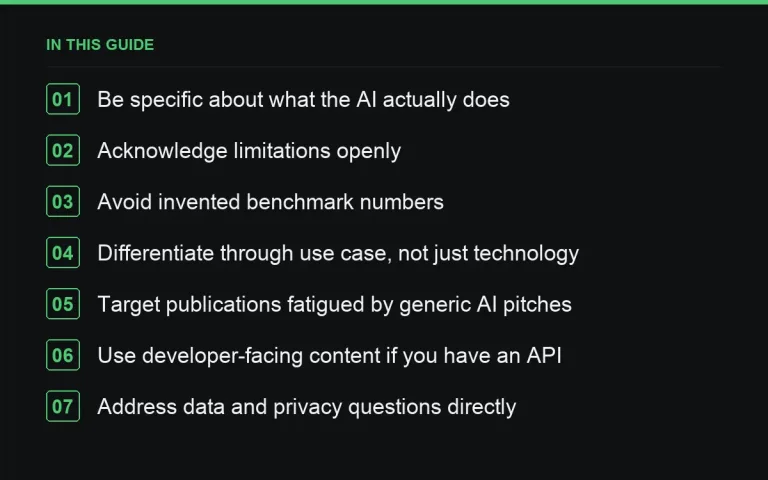 In this guide: Link Building for AI Products: Standing Out Without Overclaiming