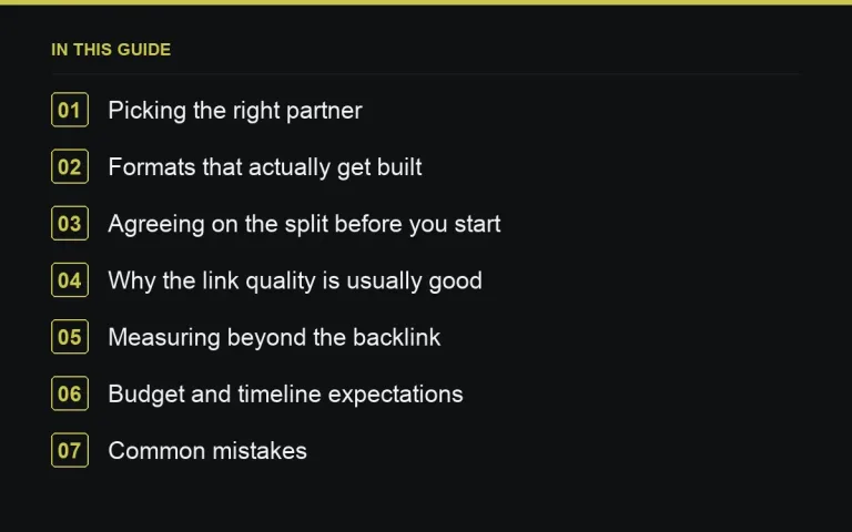 In this guide: Co-Marketing Campaigns: Building Links Through Joint Content