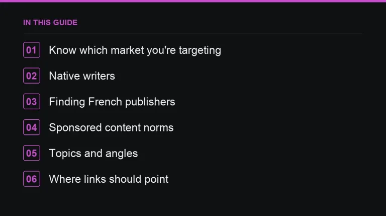 In this guide: Guest Posting on French-Language Websites