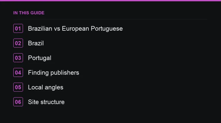 In this guide: Guest Posting on Portuguese-Language Websites