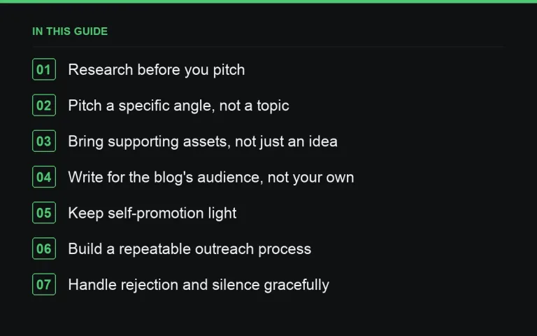 In this guide: Guest Posting on Tech Blogs: A Practical Approach for SaaS Companies