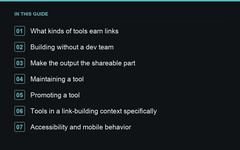 In this guide: Interactive Tools and Calculators That Earn Links