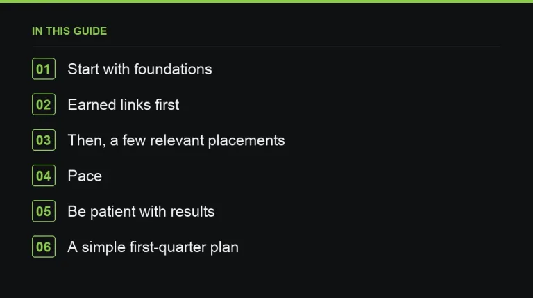In this guide: Link Building for a Brand-New Website