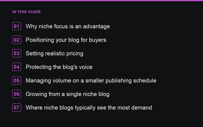 In this guide: Monetizing a Niche Blog with Sponsored Content