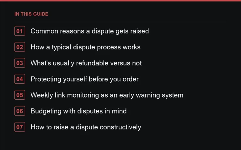 In this guide: Refunds and Disputes When Buying Backlinks