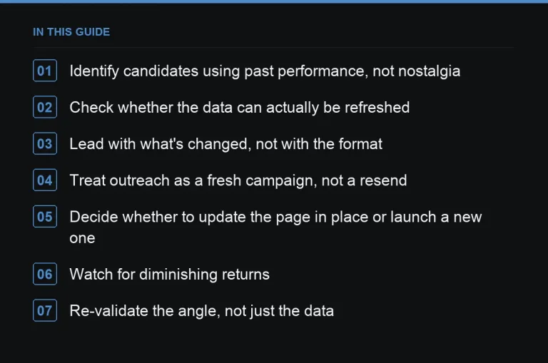In this guide: How to Repurpose an Old Digital PR Campaign a Year Later