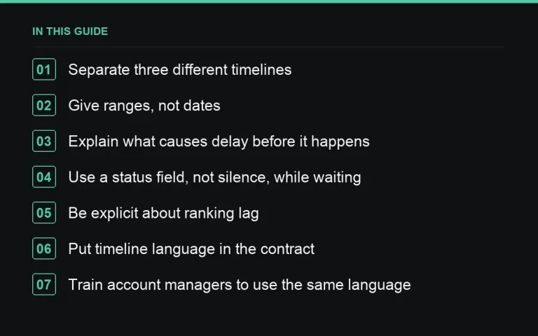 In this guide: Setting Realistic Timeline Expectations for Link Building